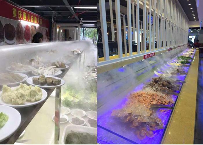 自助餐菜臺保鮮噴霧機(jī)