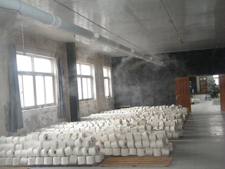 棉紗噴霧加濕方法